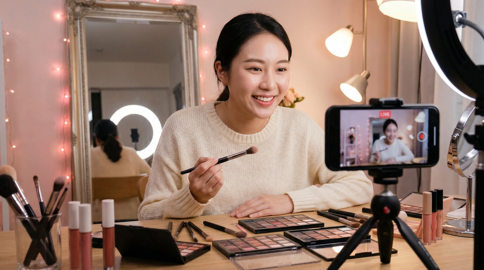 探花美妆视频教程